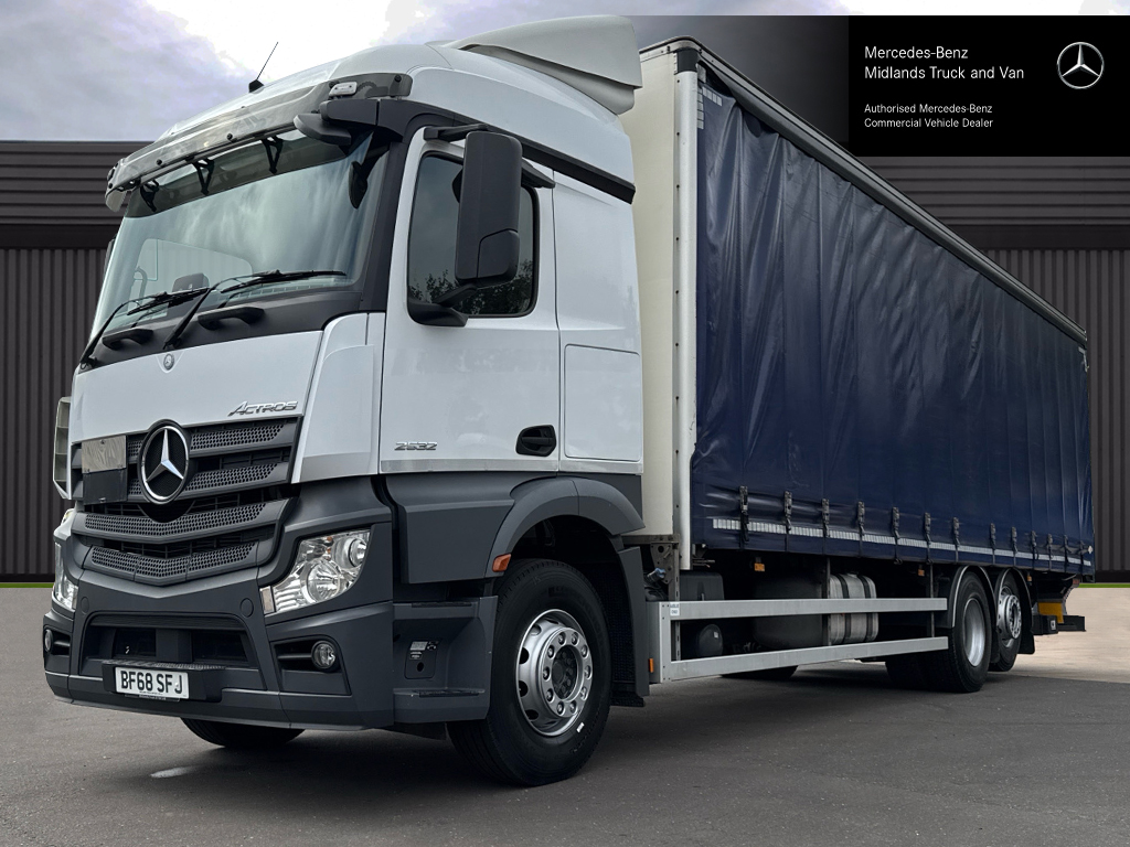 2018 (68) Mercedes-Benz Actros 2532 Curtainside with Tail Lift